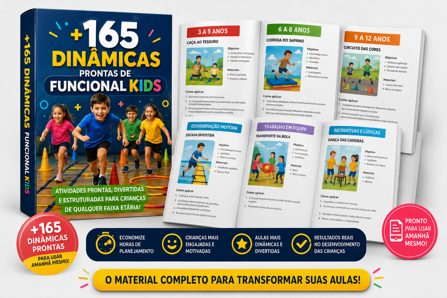 +165 Dinâmicas Prontas de Funcional Kids