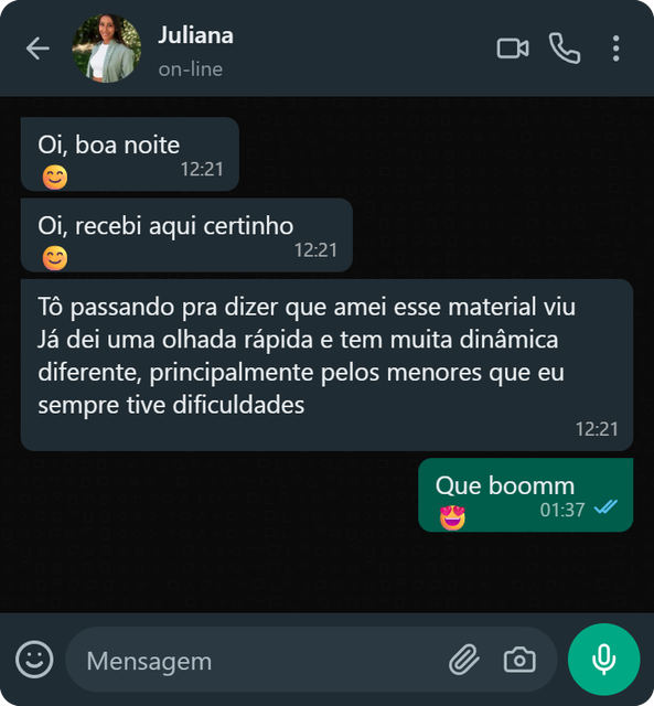 Depoimento Juliana